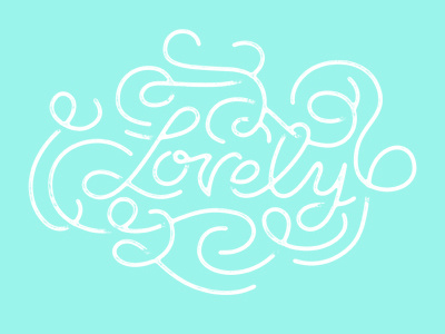 Lovely flourishes lettering script swirls texture type typography