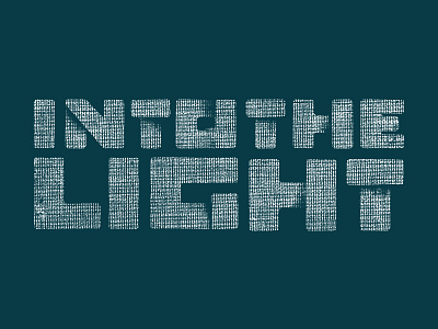 Light lettering texture typography