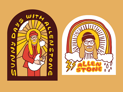 Allen Stone Merch - Stickers allen stone illustration stickers