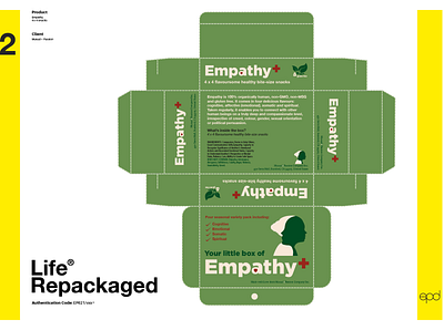 Life Repackaged: Empathy branding design illustration logo typography