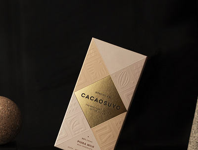 Chocolate Packaging Design for Cacaosuyo box branding chocolate chocolate packaging debossed design embossed foil gold graphic design logo packaging packaging design