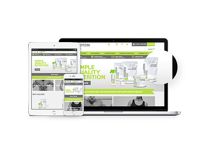 PROTEIN&CO Ecom website design and build bespoke template design ecom protein website wordpress