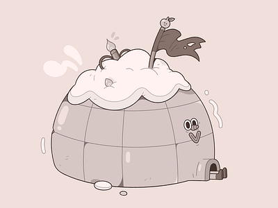 Iker The Igloo. cartoon character characterdesign happy ice igloo illustration illustrator snow