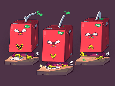 Jerald Juice. 2d apple bar cartoon character characterdesign clean food illustration illustrator juice
