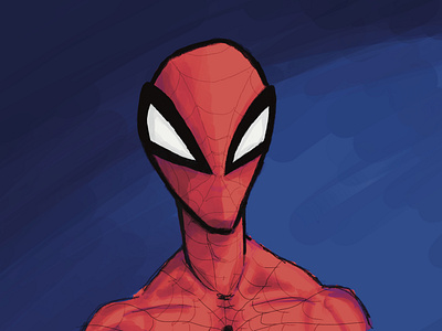 First time using Apple’s pencil spider man… illustration