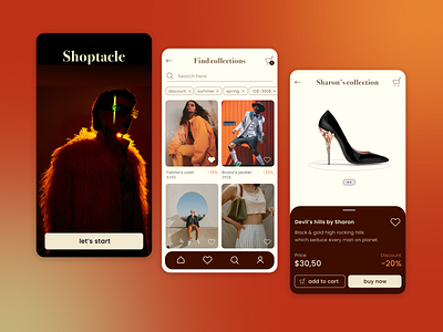 Shoptacle app android app design ecommerce fashion ios mobile shopping style