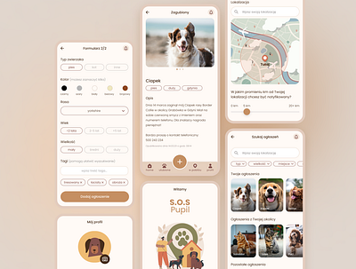 Petfinder - app animals app cat design dog help lost mobile owners perfinder pet report search ui ux