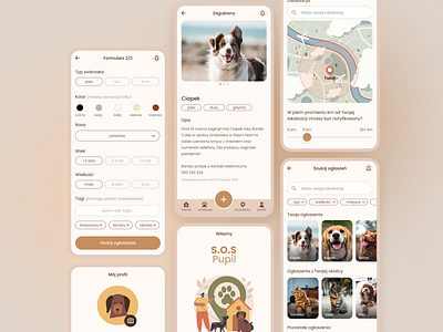 Petfinder - app animals app cat design dog help lost mobile owners perfinder pet report search ui ux