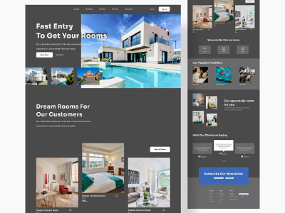 Real State Website architecture branding homeforsale house landing page interior luxurylifestyle minimal landing page modern property real state landing page realestateinvesting realstate ui website design webui