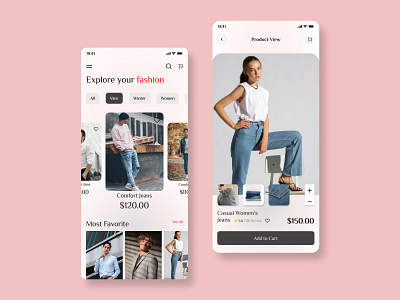 Fashionable E-commerce Mobile Apps