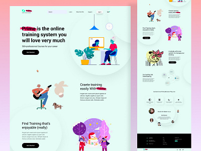 E- learning Agency Landing Page agency design e learn e learn landing page e learn website learn learning website online class online course online education ui website ux ux design web design web ui website design