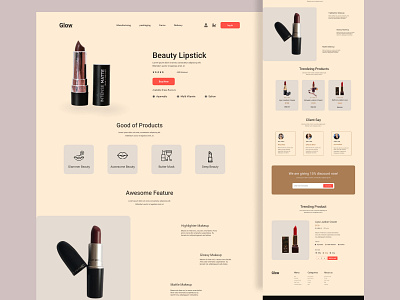 Beauty Product Landing Page