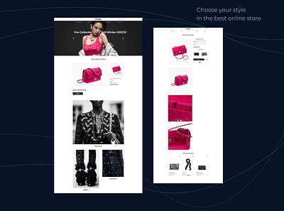 Online shop design fashion online shop shop store ui uiux ux web design