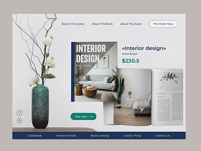 Book book design minimalism ui uiux ux web design