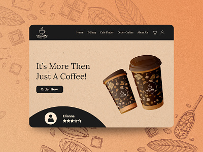 Coffee Café Landing Page Design! cafe design coffee shop design creative design design graphic design landing page online shop design ui uiux