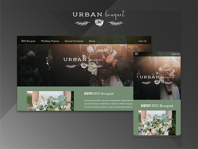 Urban Bouquet Responsive Website