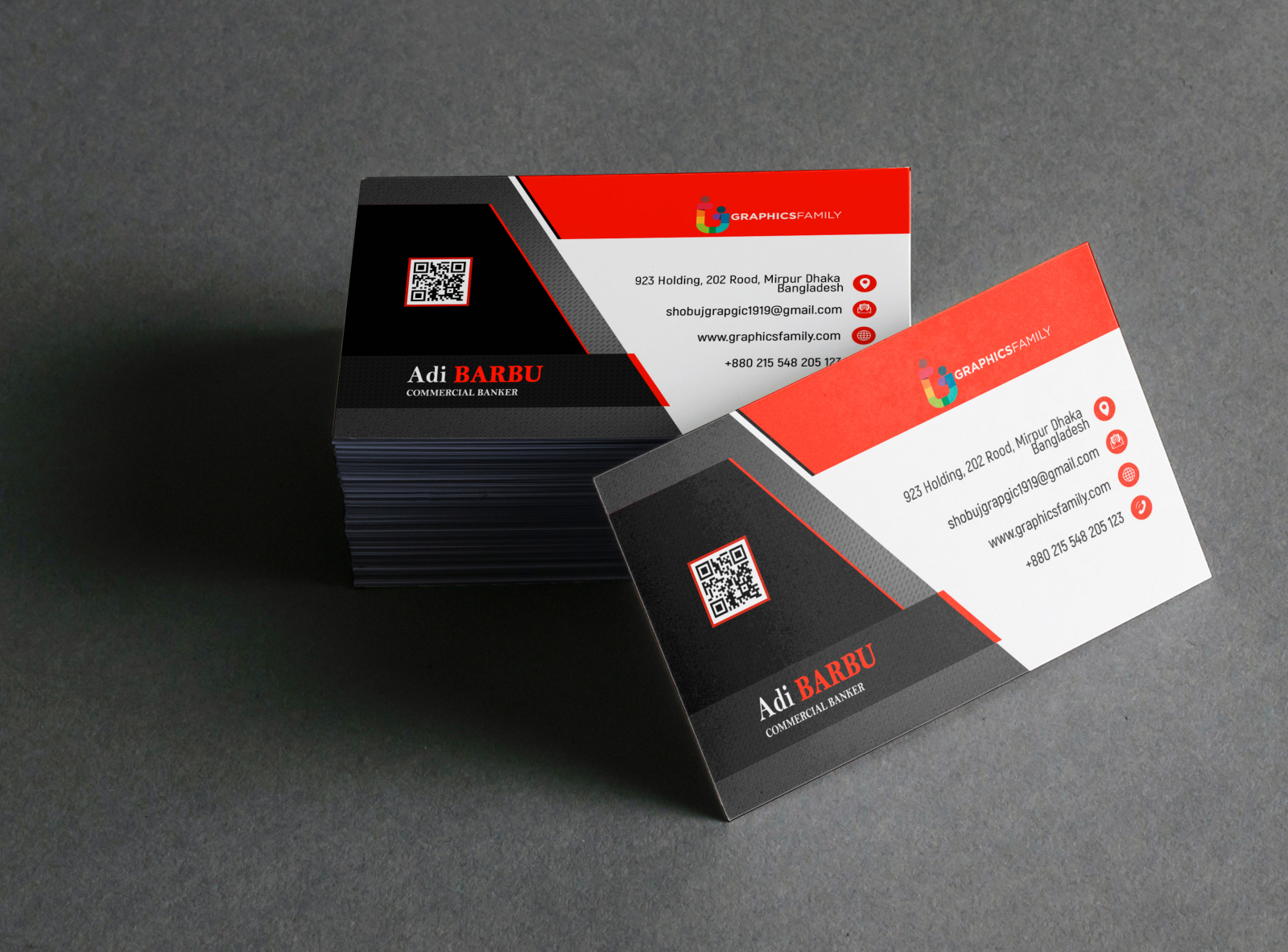 Business card design by Md Hasnain Hossen on Dribbble