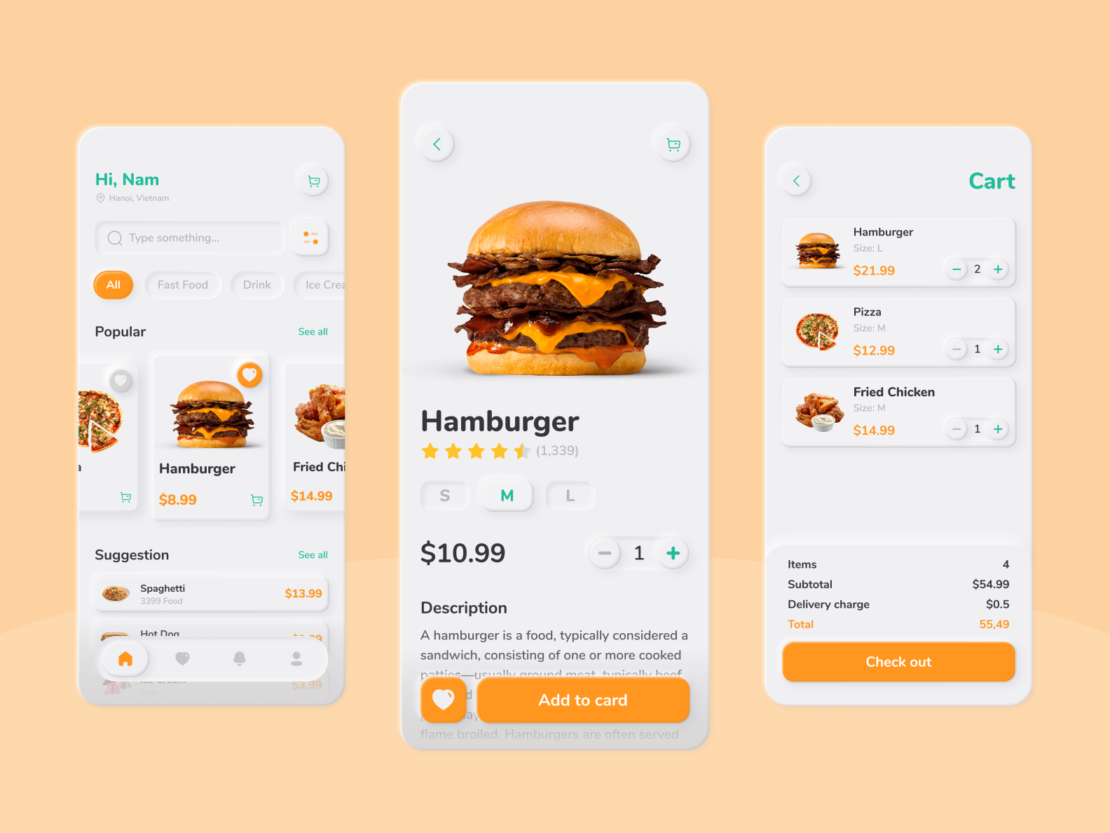 Food Oder App by Ngô Quang Nam on Dribbble