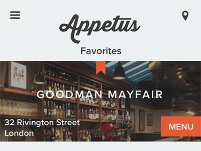 Appetus homeView app appetus flat food restaurants