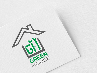 GREEN HOUSE LOGO DESIGN brand design brand logo branding company logo creative logo custome logo graphic design letter logo logo logo design