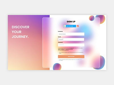 Signup 3d ui