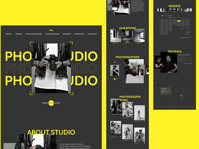 photo studio web design (minimorphism)