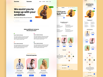 Landing Page Daily Ui #003 akorede adelanwa app dailyui design illustration typography ui ux