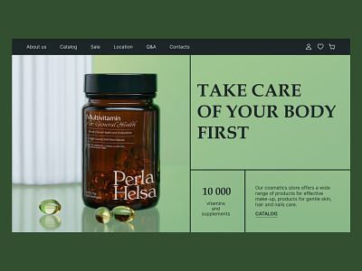 Vitamin and supplement store | E-commerce
