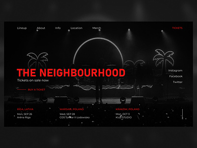 Musical concert | Landing page