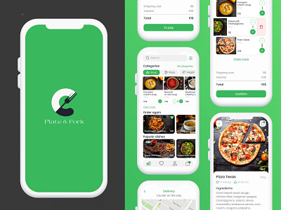 Food Delivery Mobile App | UX\UI Concept animation app branding delivery design figma food graphic design icon illustration logo mobile photoshop ui ux vector