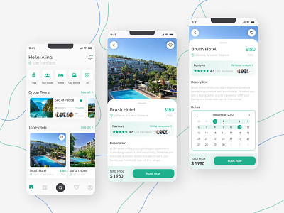 Travel Mobile App Design | UX/UI Design