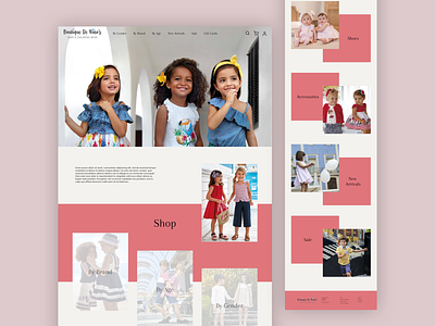 Boutique de Ninos design web design