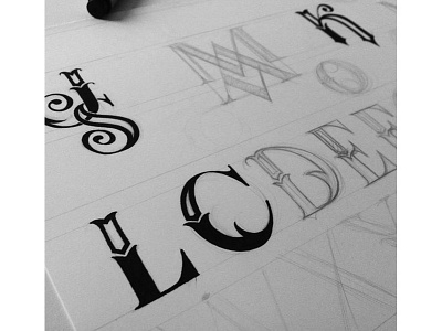 Monogram to alphabet alphabet calligraphy drawn font handlettering juju lettering micron type typography