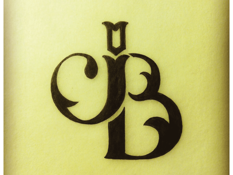 JB Monogram alphabet calligraphy drawn font handlettering juju lettering micron type typography