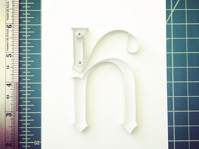 JJBLN - K alphabet font handmade lettering quilling typography