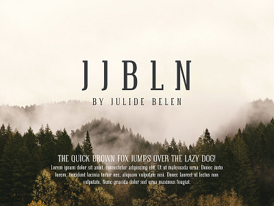 JJBLN - Narrow Slab Serif Font elegant font hip minimalist modern narrow serif slab serif type type design