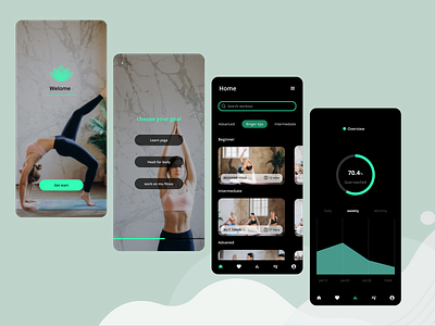 Yoga app design