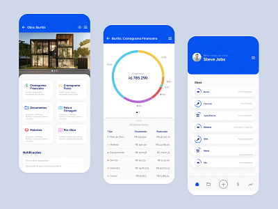 Construction APP Monitoring app figma product design ui ux web design