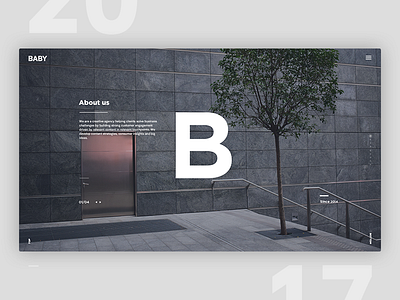 Website – For Creative Company BABY debut design designer digital graphic interface landing page minimalistic nordic ui ux web