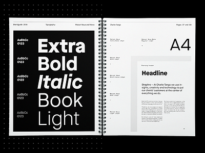 Charlie Tango – Visual Identity brandguide branding editorial graphic design layout maison neue typography