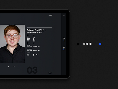 CASTIT – Model page agency website blue denmark design digital graphic design interface minimalistic typography ui ux