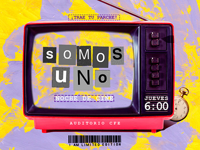 Somos uno color graphic design vector