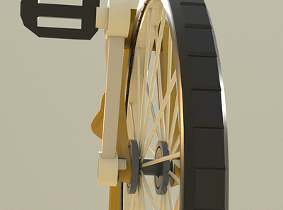 Low Poly Tricycle details 3d 3dsmax design lowpoly render shading