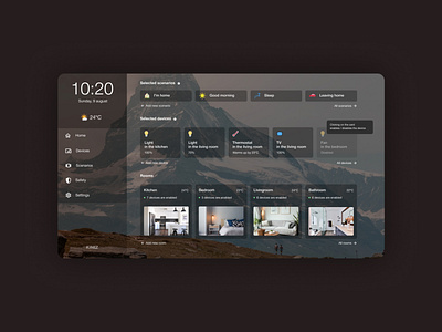 KINEZ. Smart Home Concept Desktop App