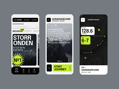 Travel Mobile App Concept app concept design mobile travel app typography ui