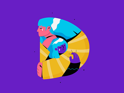 D #36daysoftype 36daysoftype costa rica cry feminism help illustration protection sad women