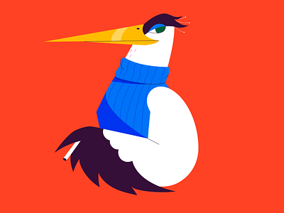 cool bird bird coloful costarica elegant ill illustration nature smoke