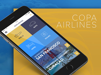 Copa Airlines app design