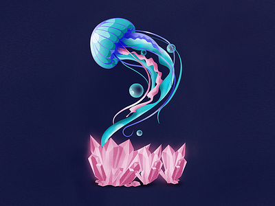 36 days of type | two | jellyfish 2 36daysoftype costa rica diamonds jellyfish numbers sea typography