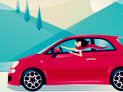 Fiat Illustration car drive fiat illustration mother mountain